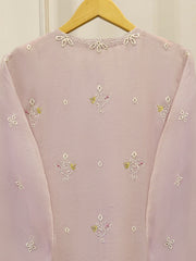 2 Piece - Pure Embroidered Cotton Net Suit S114776