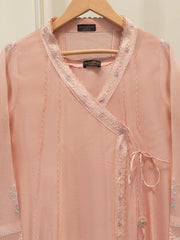 2 Piece - Pure Embroidered Cotton Net Suit S111975