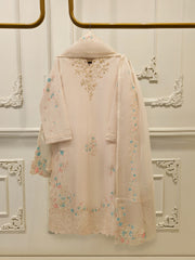 3 Piece - Pure Khaddi Silk Embroidered Suit S115379
