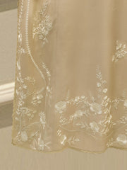 3 Piece- Pure Korean Silk Embroidered Suit S115400