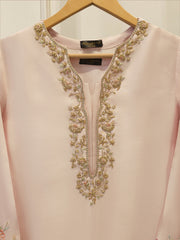 2 Piece- Pure Sheesha Silk Embroidered Suit S115540