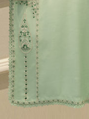 3 Piece- Pure Korean Silk Embroidered Suit S115545