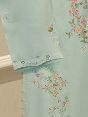 Pure Embroidered Sheesha Silk Shirt S115555