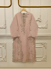 Pure Embroidered Sheesha Silk Shirt S115548