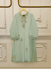 2 Piece- Pure Sheesha Silk Embroidered Suit S115577