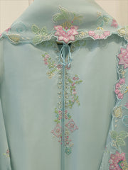 3 Piece- Pure Sheesha Silk Embroidered Suit S115618