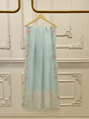 3 Piece- Pure Sheesha Silk Embroidered Suit S115618
