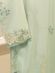 3 Piece - Pure Khaddi Silk Embroidered Suit S115683