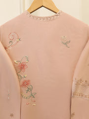 3 Piece - Pure Khaddi Silk Embroidered Suit S115694