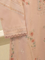 3 Piece - Pure Khaddi Silk Embroidered Suit S115694