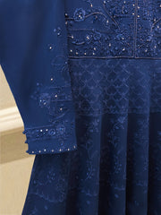 3 Piece - Pure Khaddi Silk Embroidered Suit S115707