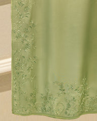 3 Piece- Pure Sheesha Silk Embroidered Suit S115722