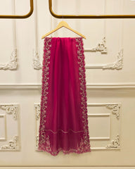 3 Piece - Pure Khaddi Silk Embroidered MTO0007 ( Made to Order)