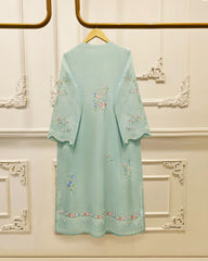 3 Piece - Pure Khaddi Silk Embroidered Suit S115754