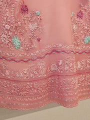 3 Piece - Pure Organza Embroidered Suit S111667