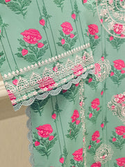 Digital Printed Embroidered Lawn Shirt S111740