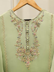 2 Piece- Pure Embroidered Sheesha Silk Suit S111801
