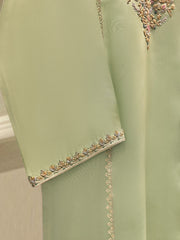 2 Piece- Pure Embroidered Sheesha Silk Suit S111801