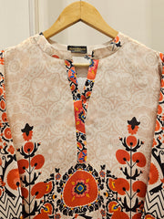 2 Piece- Printed Silk Co-ord Set S111807