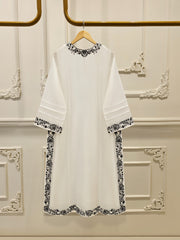 3 Piece - Pure Embroidered Cotton Net Suit S111856
