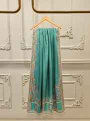 3 Piece- 100% Pure Raw Silk Embroidered Suit S111865