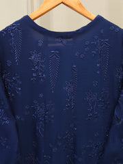 2 Piece - Pure Embroidered Cotton Net Suit S111864