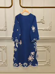 3 Piece - Pure Organza Embroidered Suit S111872