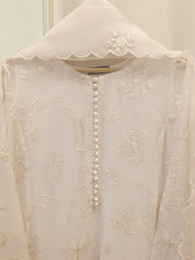 3 Piece - Pure Embroidered Cotton Net Suit S111879