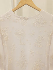 3 Piece - Pure Embroidered Cotton Net Suit S111879