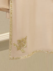 3 Piece - Pure Embroidered Cotton Net Suit S111953