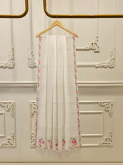 3 Piece - Pure Embroidered Cotton Net Suit S111969