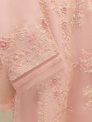 3 Piece - Pure Embroidered Organza Suit S112005