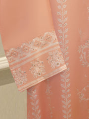 2 Piece- Embroidered Charmeuse Silk Set S112029