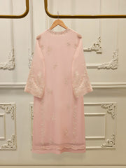 3 Piece - Pure Chiffon Embroidered Suit S112034