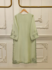 3 Piece- Pure Embroidered Sheesha Silk Suit S112061