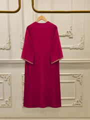 3 Piece - Pure Embroidered Cotton Net Suit S112079