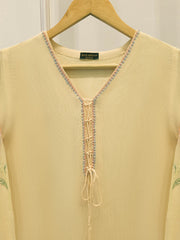 2 Piece - Pure Embroidered Cotton Net Suit S112077
