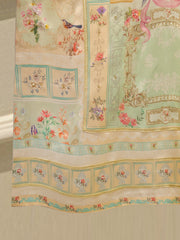 2 Piece - Pure Embroidered Charmeuse Silk Suit S112073