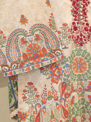 3 Piece - Digital Printed Embroidered Lawn Suit S112097