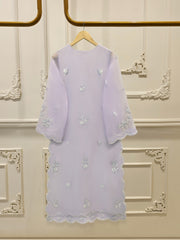3 Piece - Pure Embroidered Organza Suit S112055
