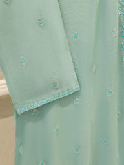 3 Piece - Pure Embroidered Cotton Net Suit S112121