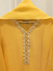 3 Piece - Pure Embroidered Cotton Net Suit S112101