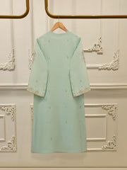 2 Piece - Embroidered Silk Net Suit S112109