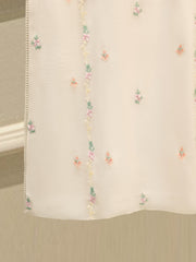 2 Piece - Pure Embroidered Cotton Net Suit S112173