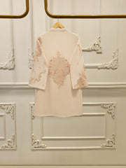 2 Piece - Pure Embroidered Cotton Net Suit S112323