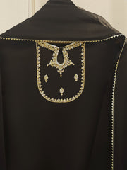 3 Piece - Pure Embroidered Cotton Net Suit S112128
