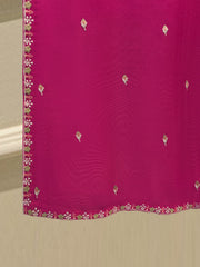 3 Piece - Pure Embroidered Cotton Net Suit S112196