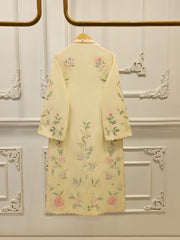 3 Piece- Pure Khaddi Silk Embroidered Suit S112240