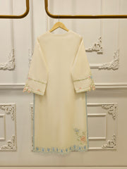 3 Piece- Pure Khadi Silk Embroidered Suit S112229