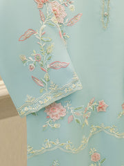 3 Piece - Pure Embroidered Organza Suit s112280